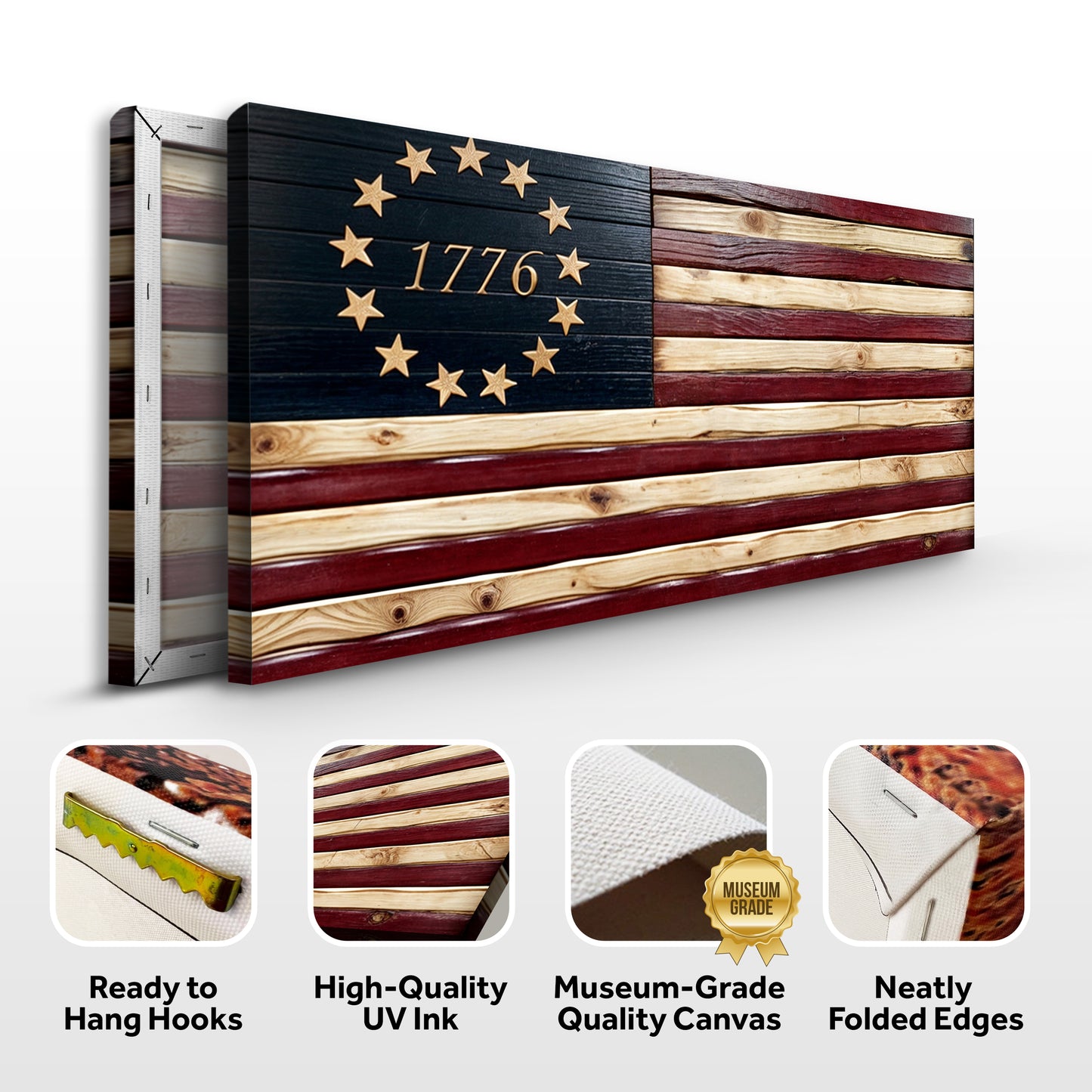 1776 American Flag Wall Art