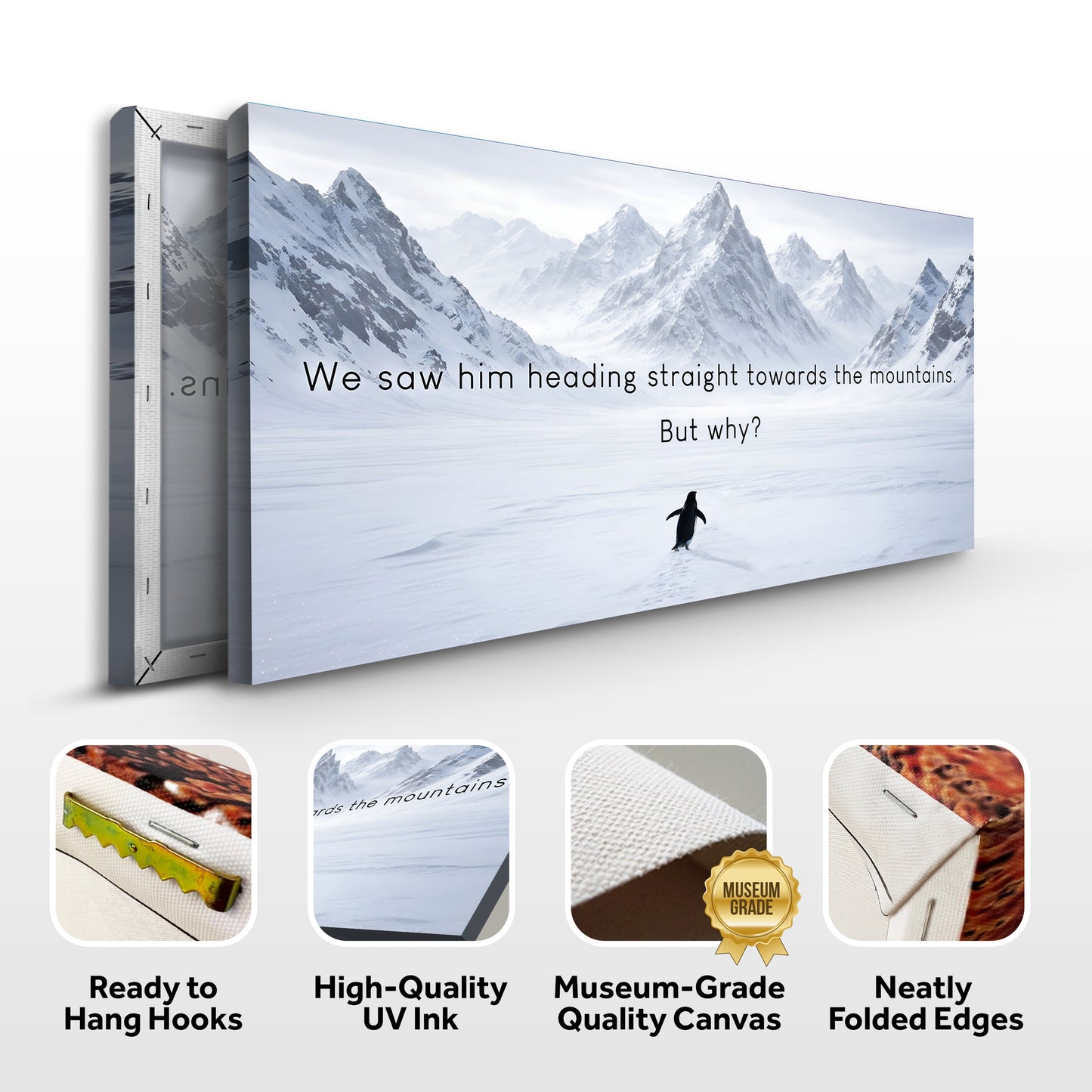 Heading Towards The Mountains Wall Sign