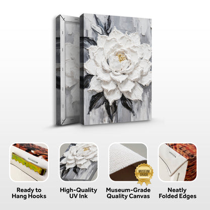 Black and White Floral Wall Art