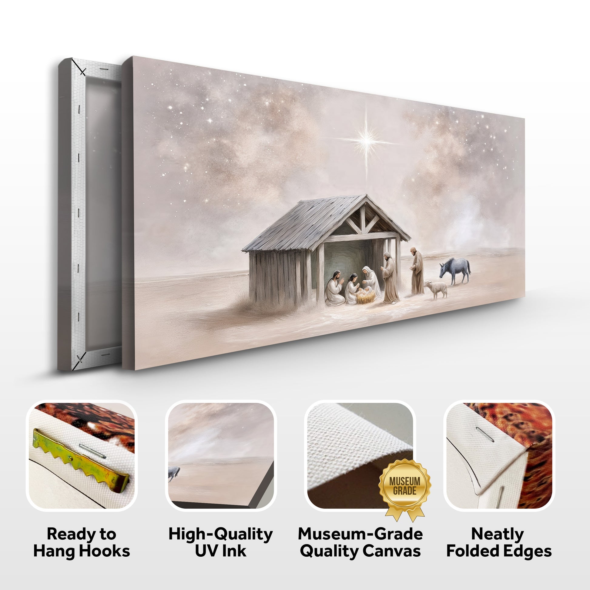 The Nativity Scene Christmas Wall Art