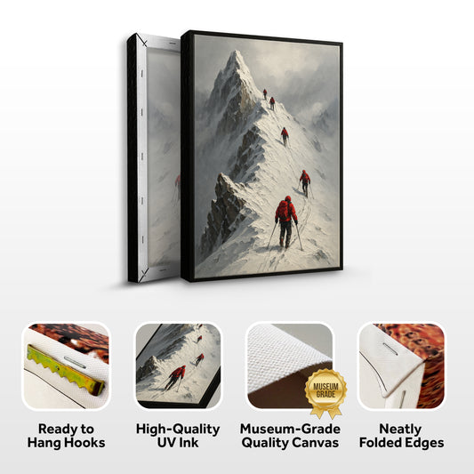 Snow Mountain Abstract Wall Art III