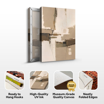 Neutral Earthy Tone Abstract Wall Art