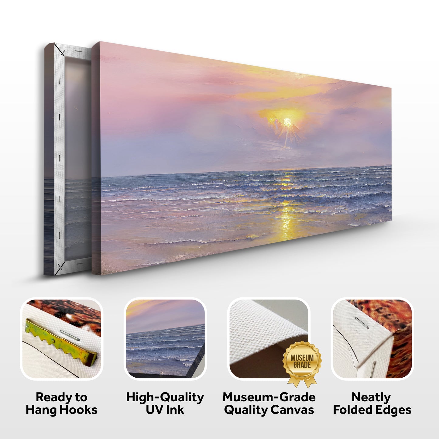 Purple Skies Beach Wall Art II