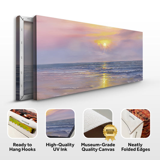 Purple Skies Beach Wall Art II