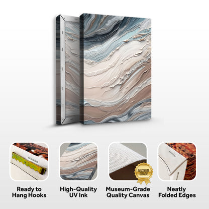 Earth Tone Swirls Wall Art