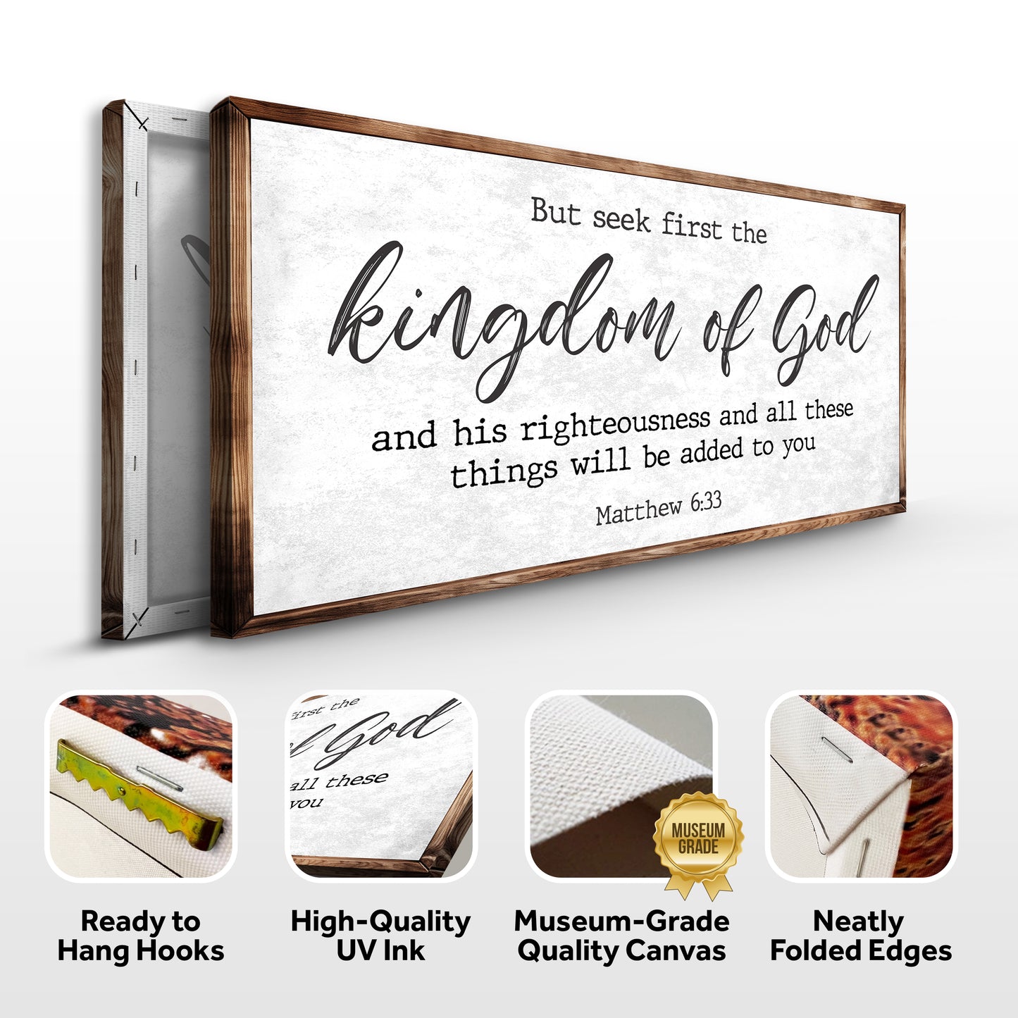 Matthew 6:33 - But Seek the Kingdom of God Faith Sign II