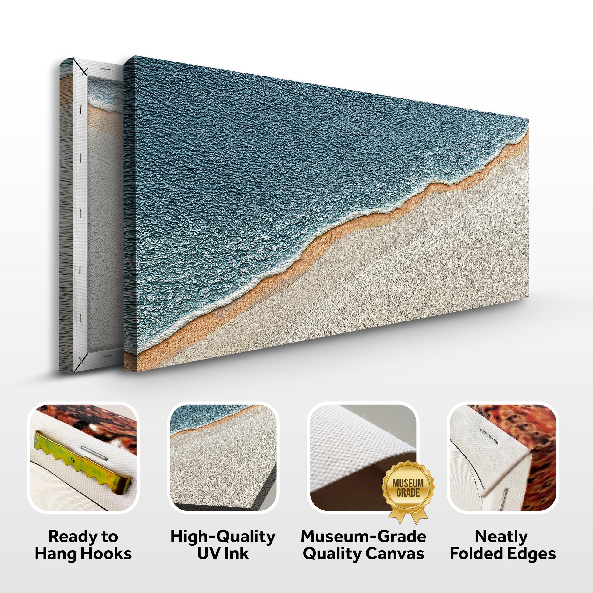 Shoreline Serenity Abstract Wall Art
