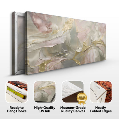 Whispered Gold Abstract Wall Art