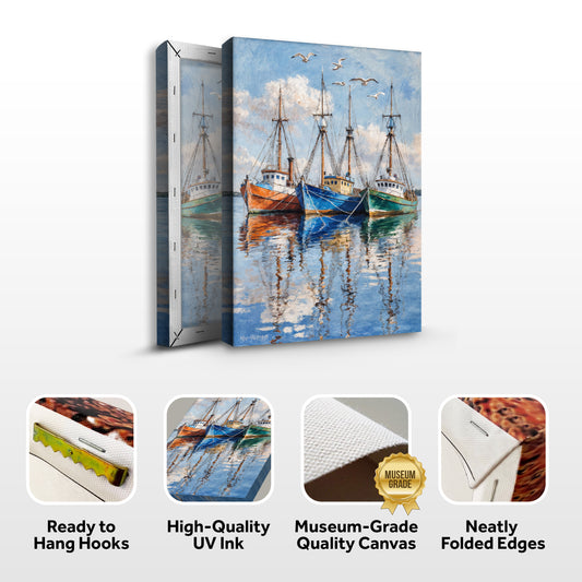 Anchored Seaside Wall Art