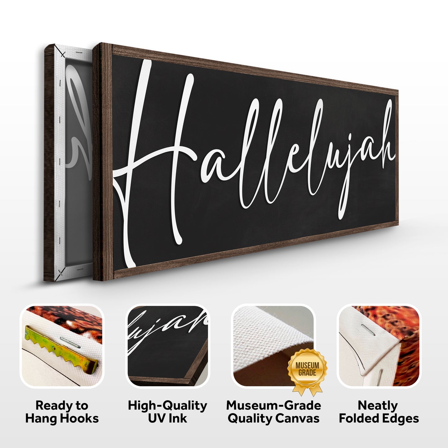 Rustic Hallelujah Faith Sign IV