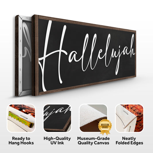 Rustic Hallelujah Faith Sign IV