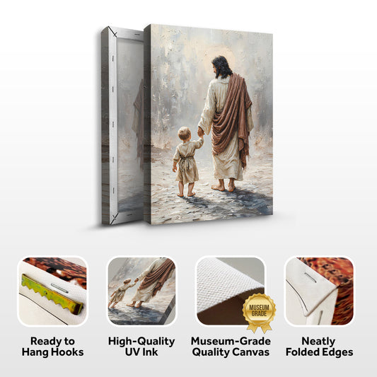 Jesus With Boy Faith Wall Art