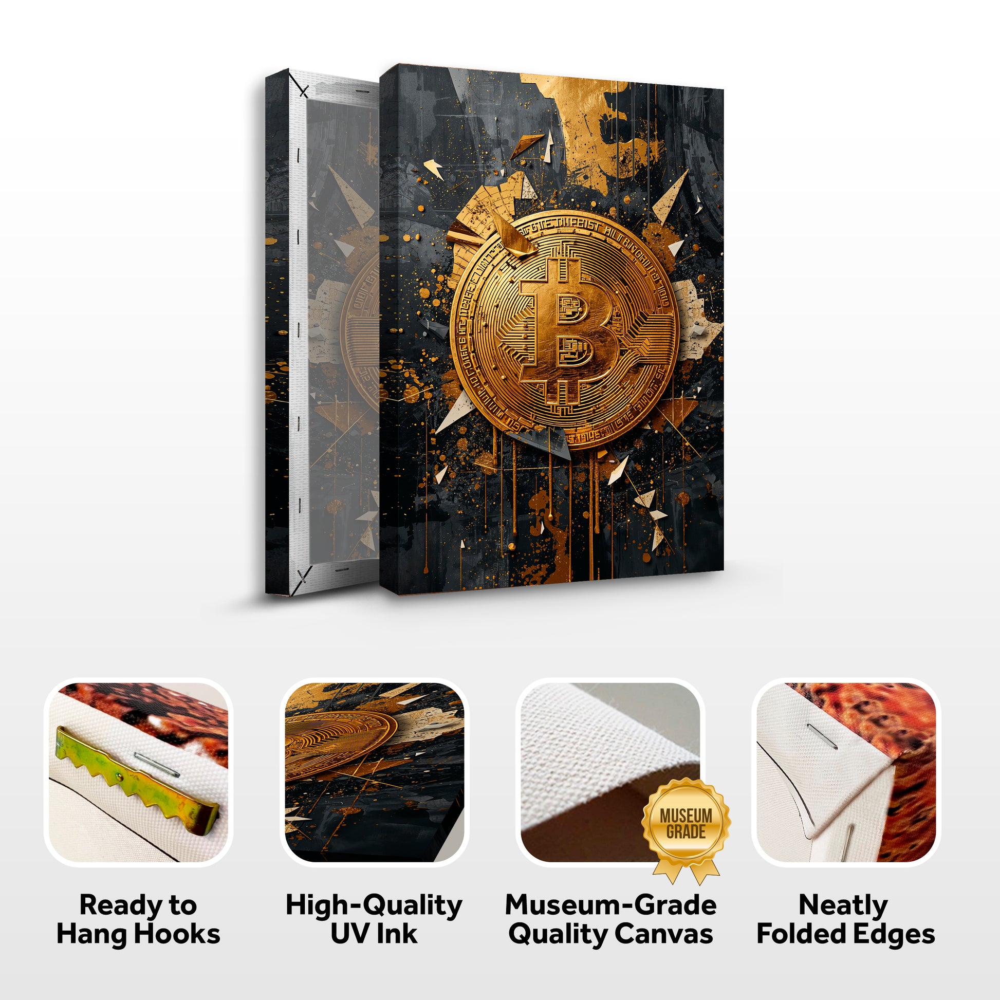Gold Rush Bitcoin Wall Sign
