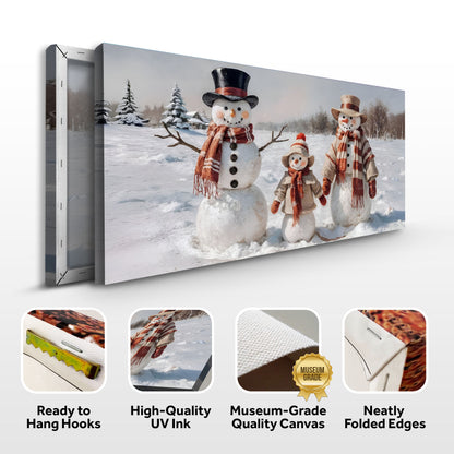 Snowman Smiles Christmas Wall Art