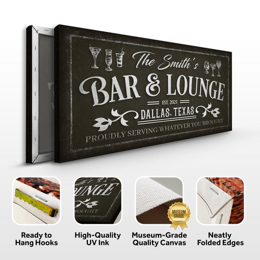 Personalized Bar and Lounge Wall Sign
