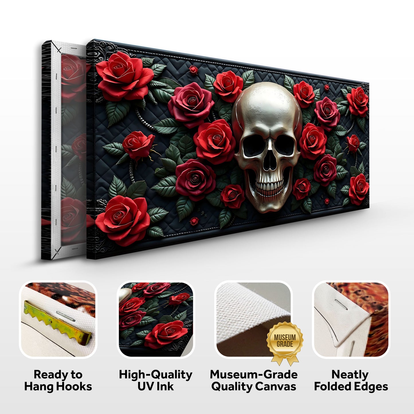 3D Vintage Skull Wall Art V