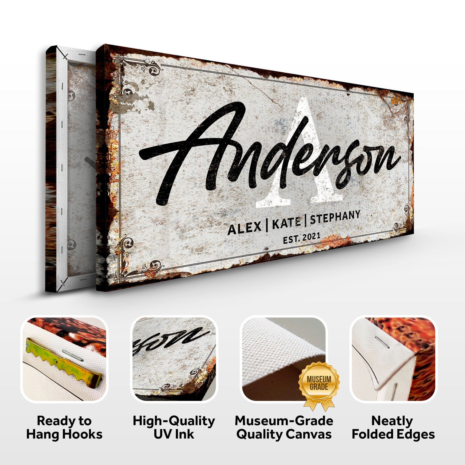 Family Sign Personalized Canvas II