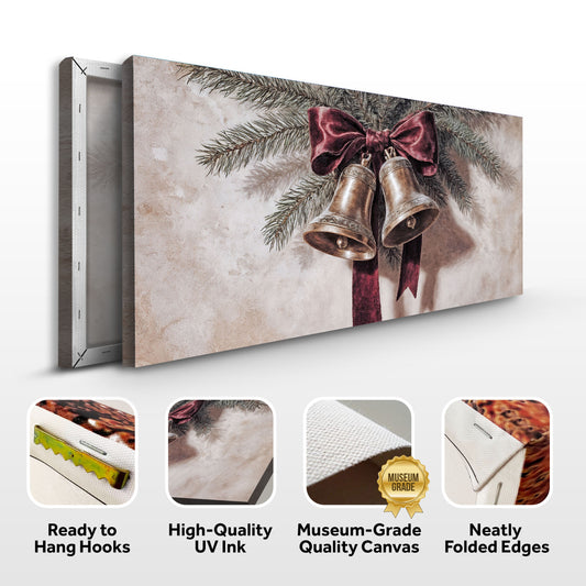 Vintage Christmas Bells Wall Art IV