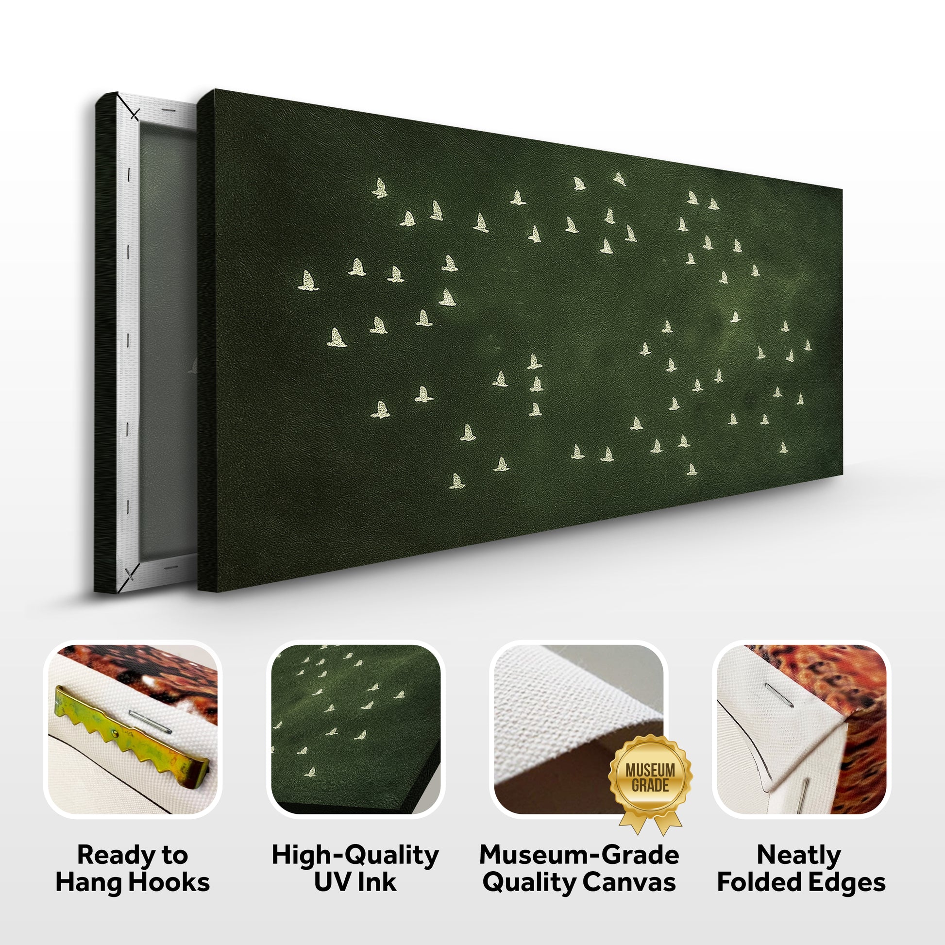 Birds Migration Abstract Wall Art II