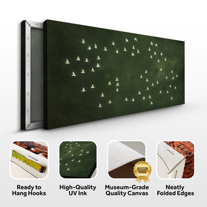 Birds Migration Abstract Wall Art II