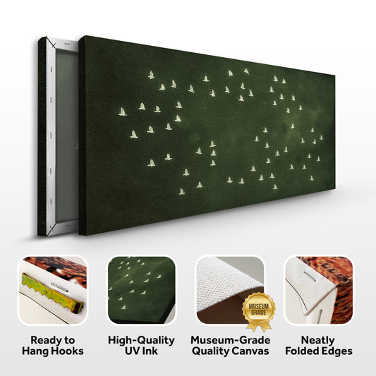 Birds Migration Abstract Wall Art II