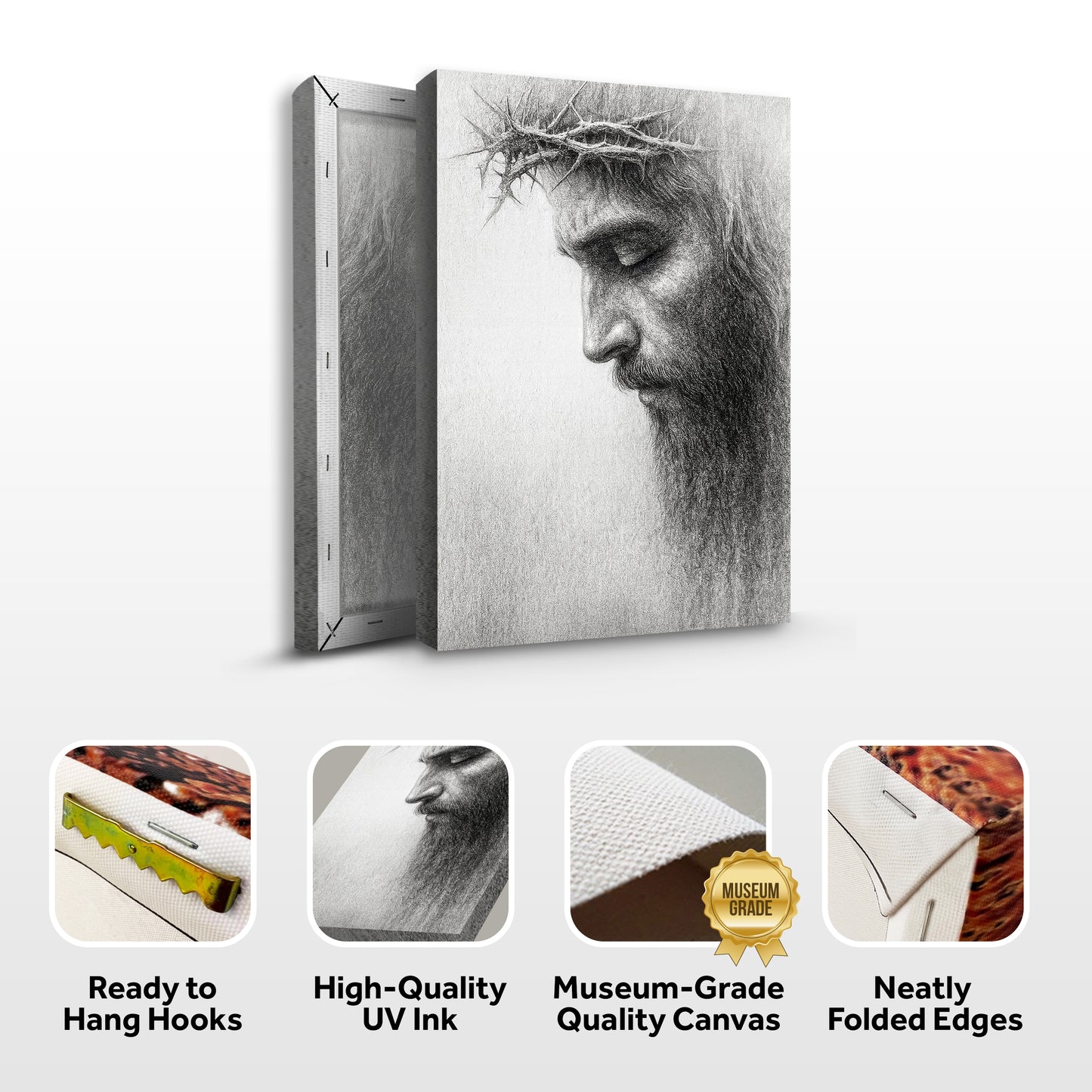 Jesus Crown of Thorns Faith Wall Art