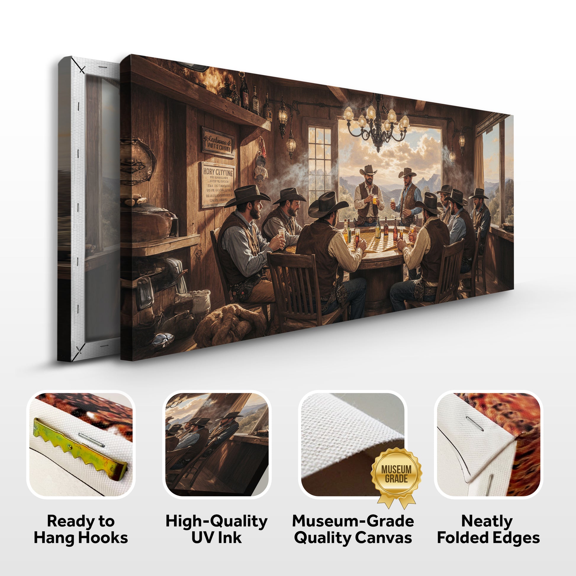 Cowboys, Cards, & Drinks Wall Art