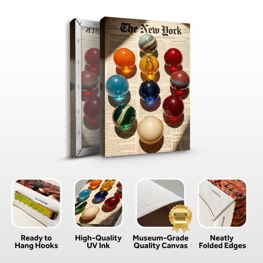 Vintage Newspaper Poster Wall Art