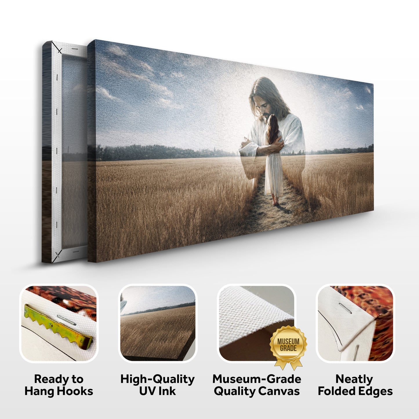 Embraced by God’s Love Faith Wall Art