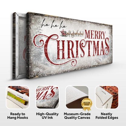 Ho Ho Ho Merry Christmas Wall Sign