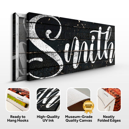 Personalized Family Last Name Wall Sign II