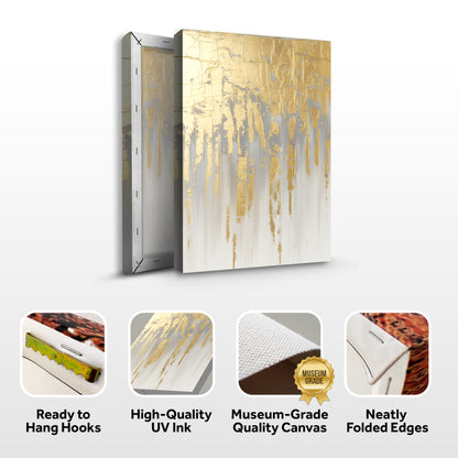 Golden Glow Texture Wall Art