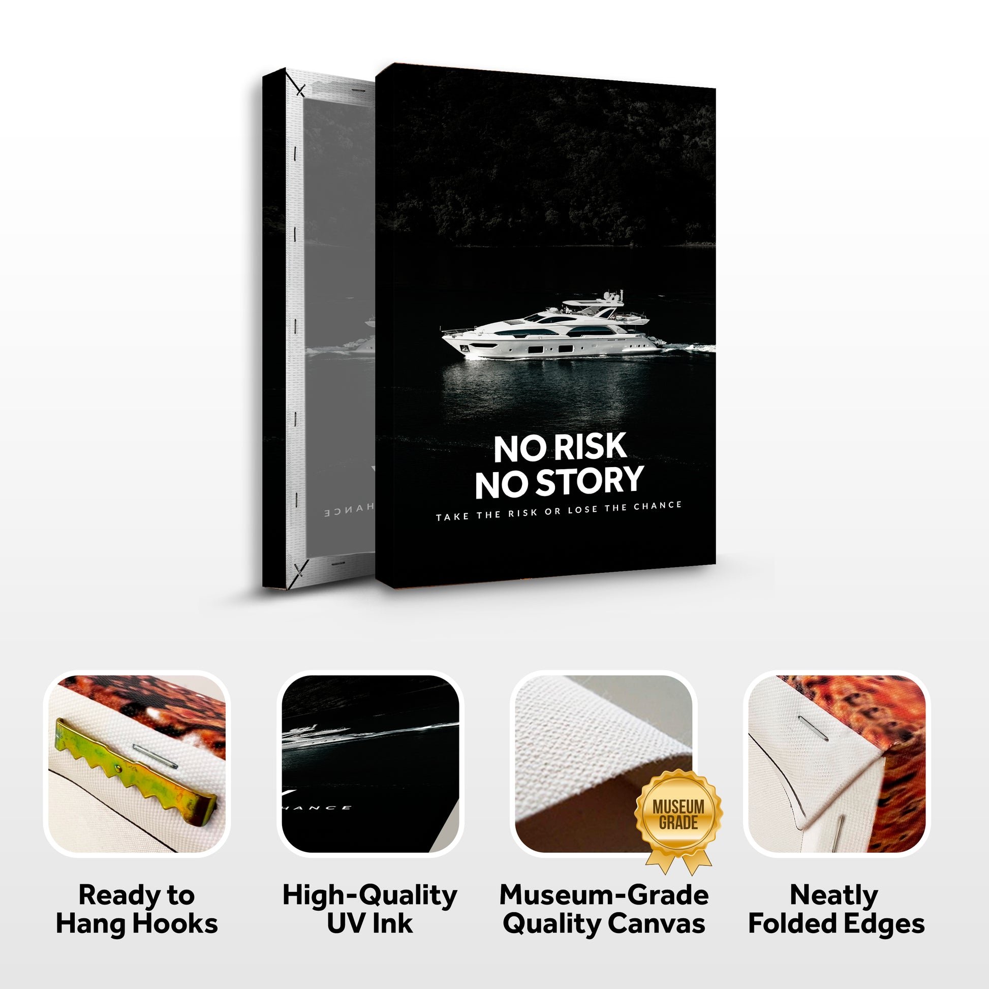 No Risk No Story Wall Sign