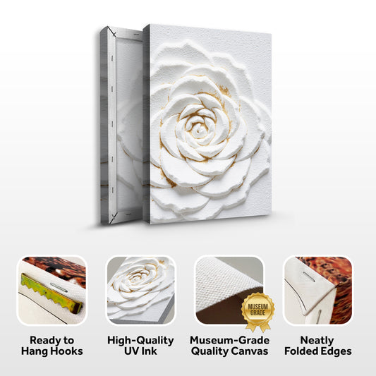 Ivory Blossom Abstract Wall Art