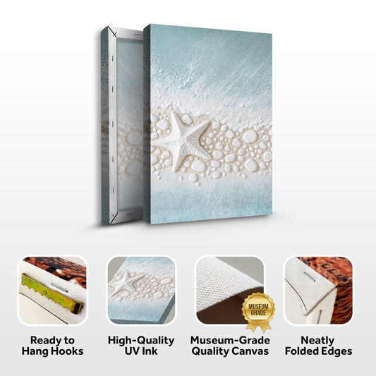 Starfish And Pebbles Wall Art