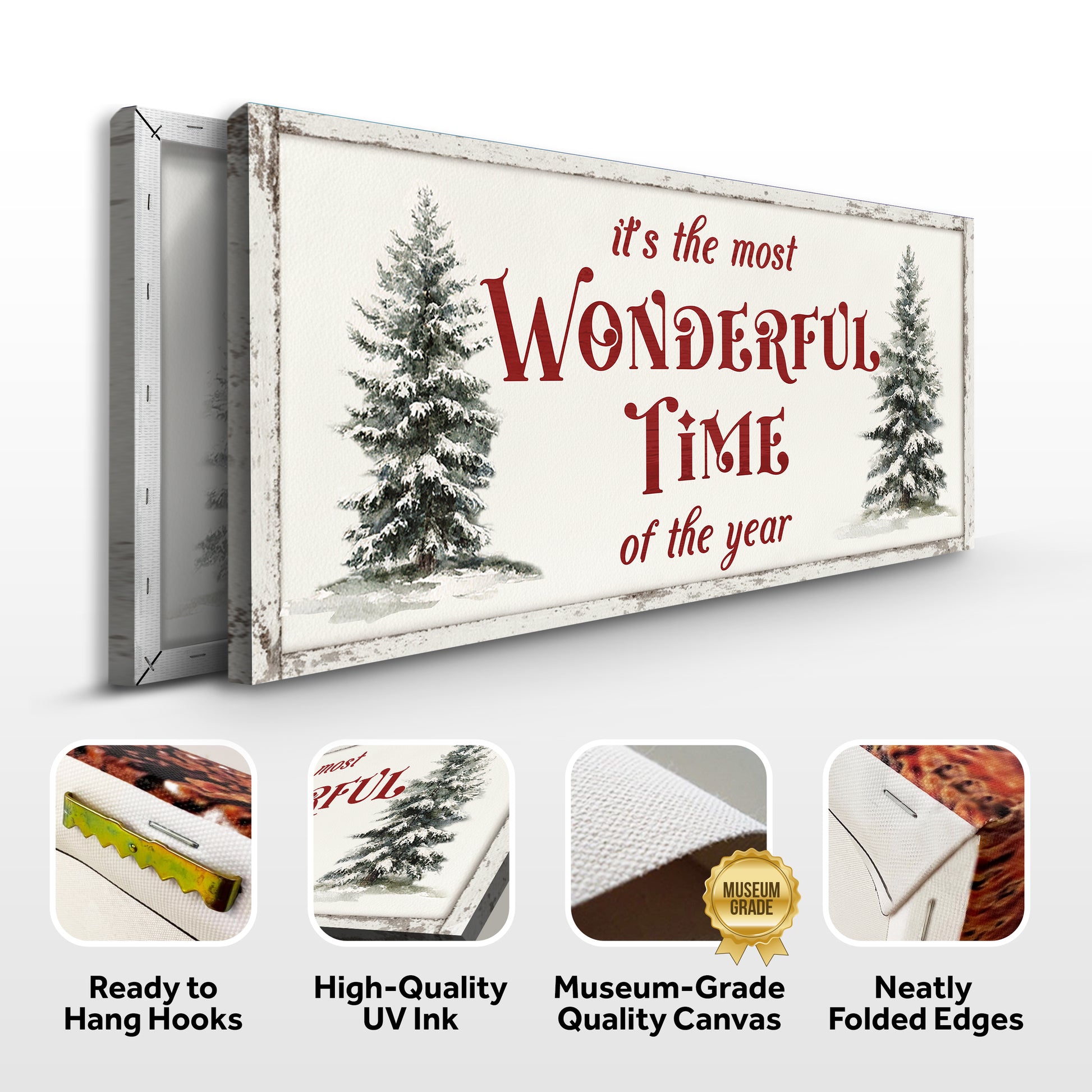 It's The Most Wonderful Time Of The Year Christmas Wall Art II