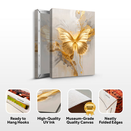 Golden Butterfly Wall Art