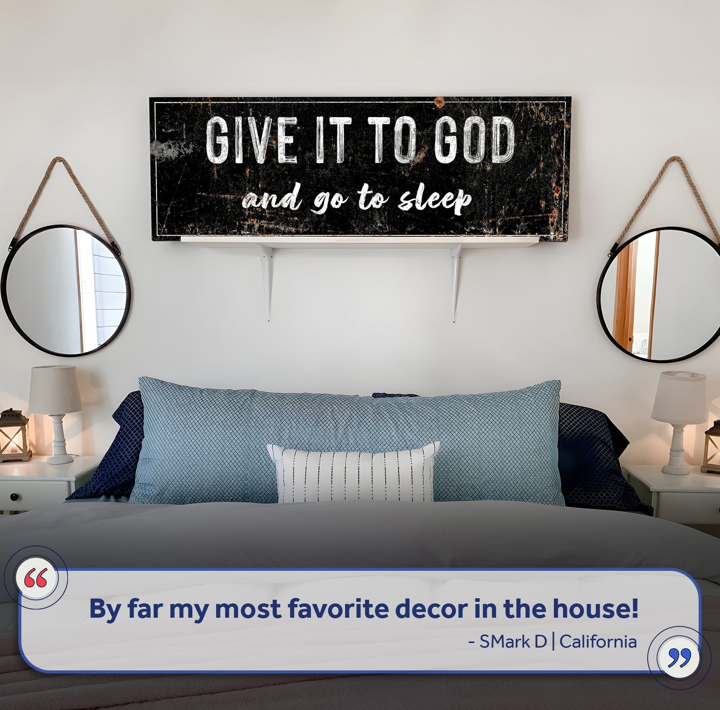 Give It to God and Go to Sleep – Christian Wall Art for Peaceful Nights