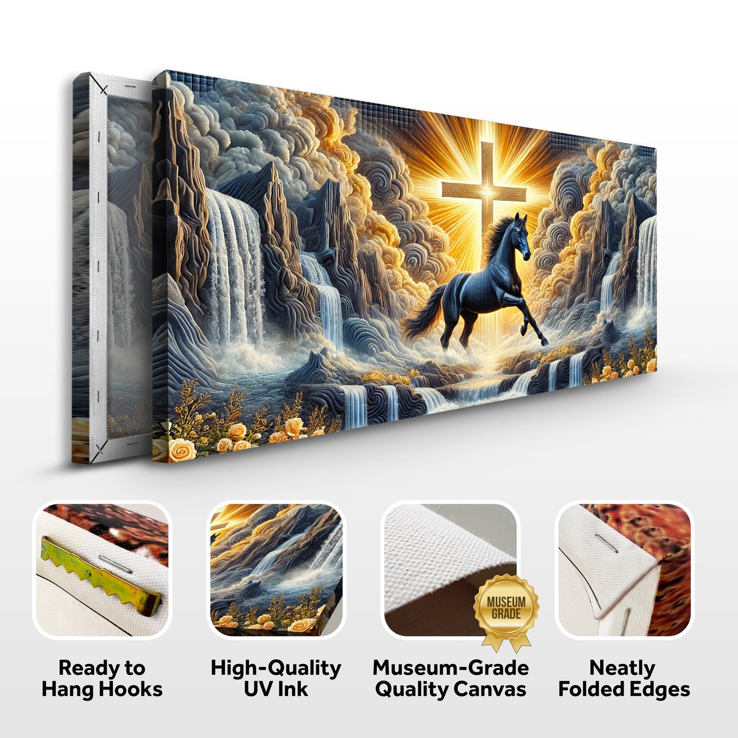 3D Horse Faith Wall Art III