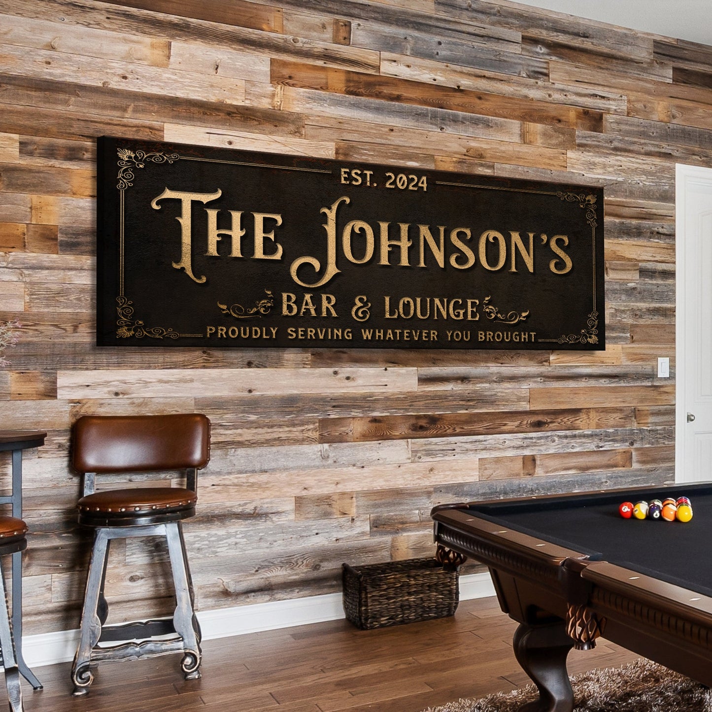 Custom Bar & Lounge Sign III