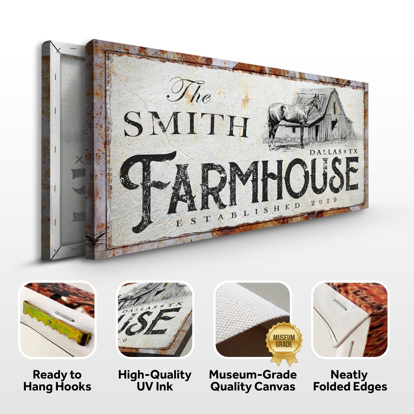 Rustic Horse Farmhouse Sign