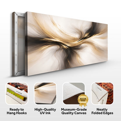 Golden Flow Abstract Luxury Wall Art