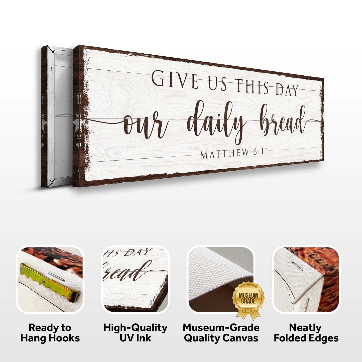 Give Us This Day Our Daily Bread Faith Sign