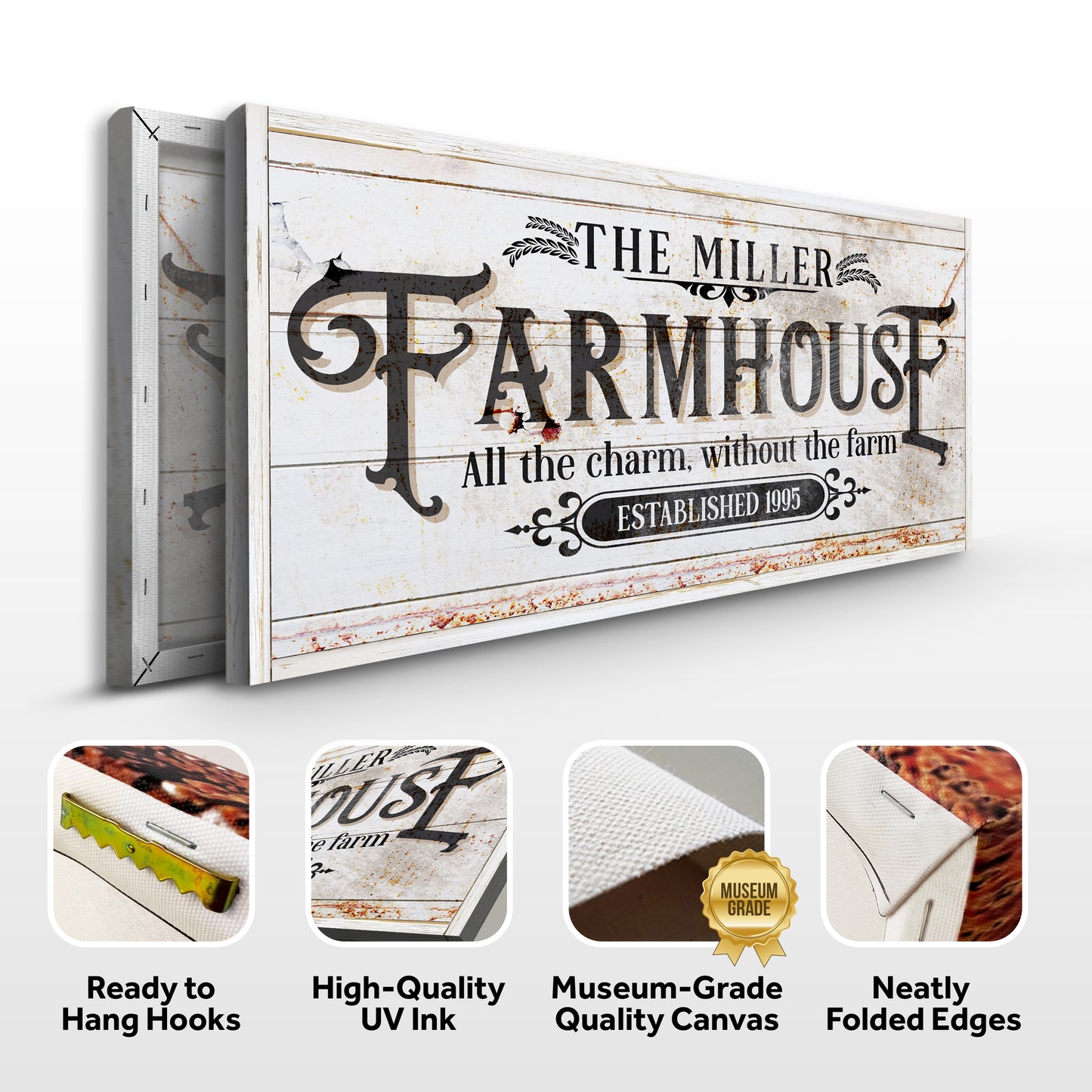 Personalized Farmhouse Sign II Specs - Image by Tailored Canvases