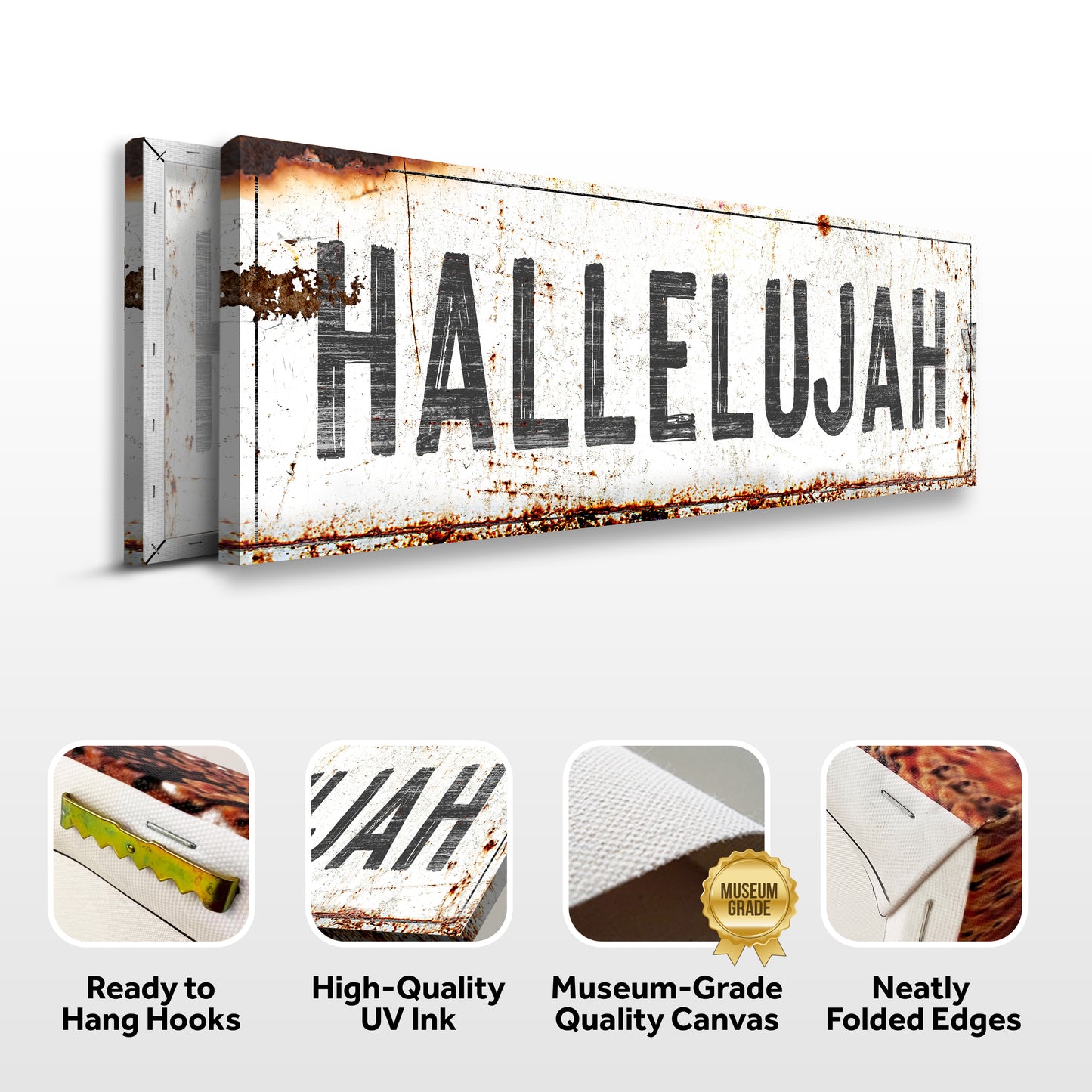 Rustic Hallelujah Faith Sign III