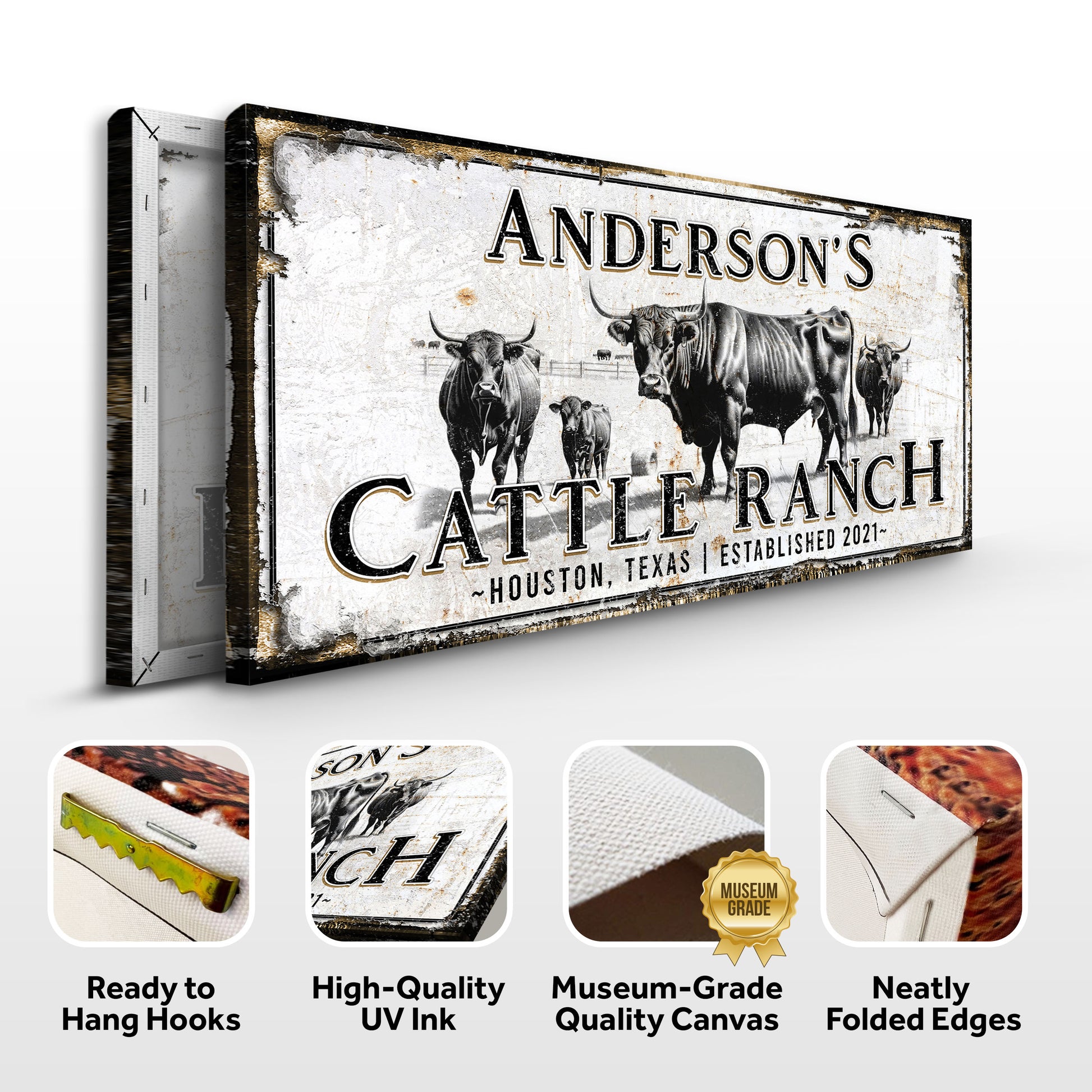 Personalized Cattle Sign Specs - Image by Tailored Canvases