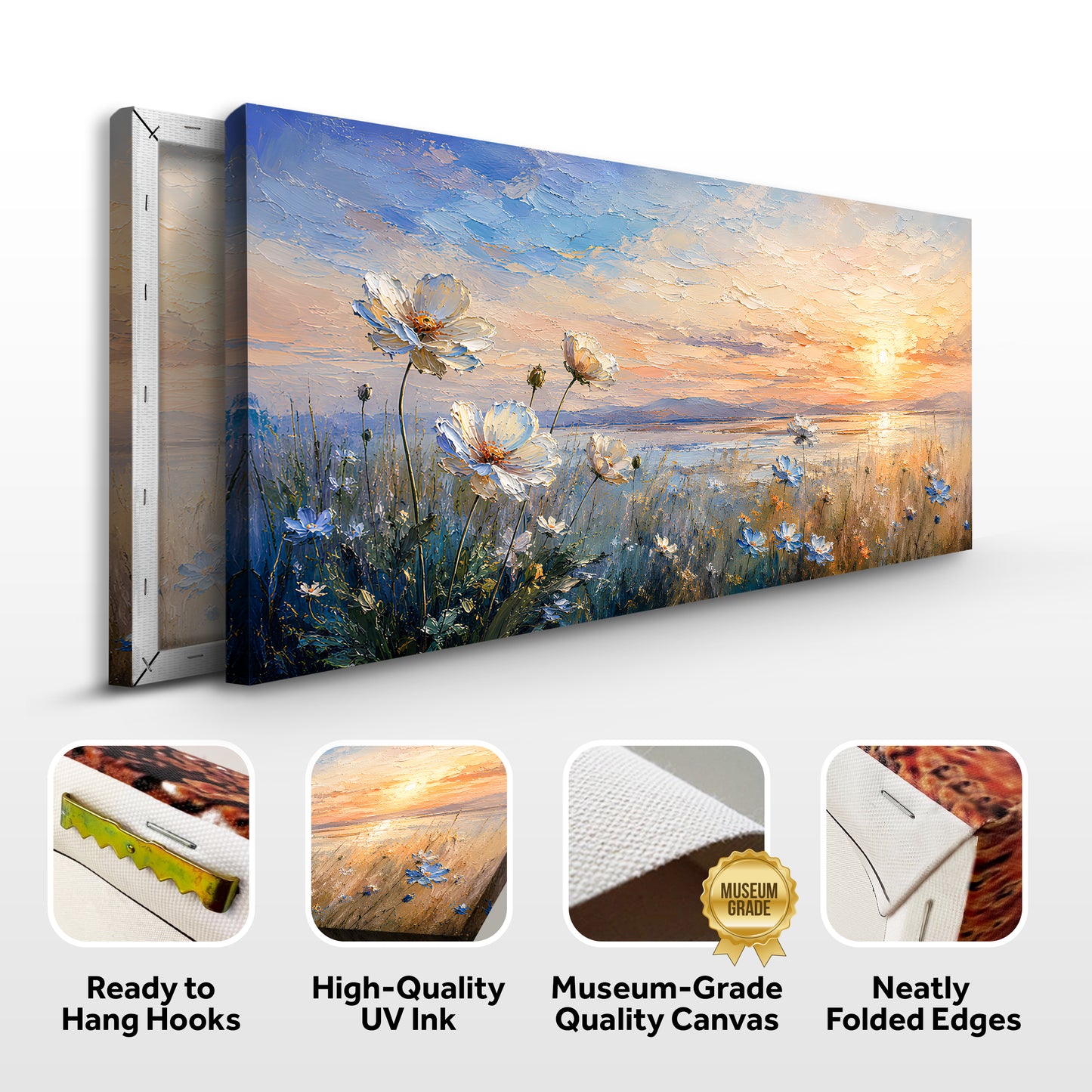 Coastal Meadow at Sunset