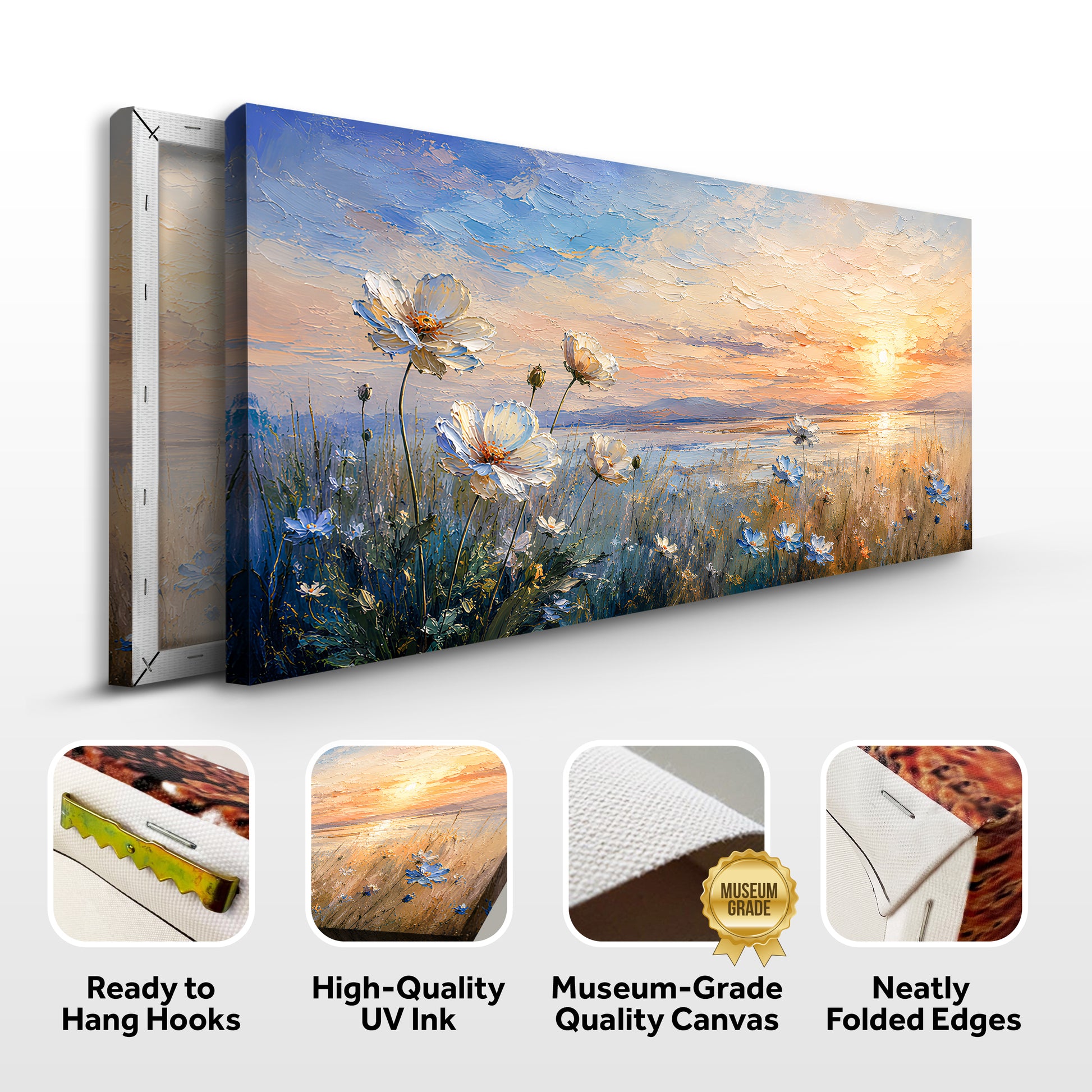 Coastal Meadow at Sunset