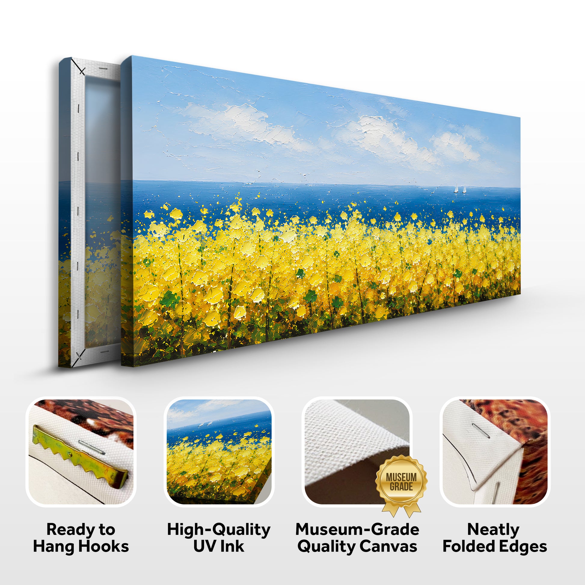 Golden Meadow Seascape