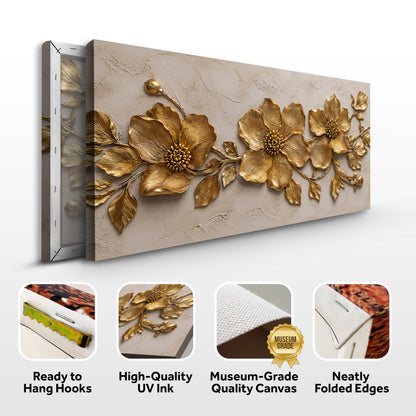 Golden Flower Plaster Art II